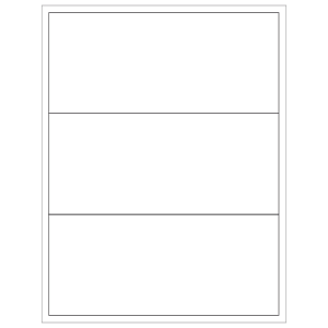 Tape Logic Inkjet/Laser Labels, LL134, Rectangle, 8" x 3 1/2", White, Case Of 300