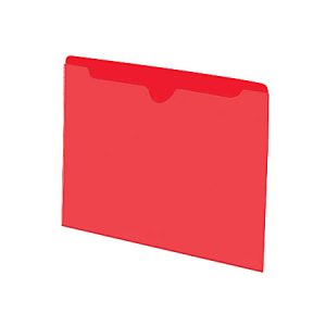 Smead® Color File Jackets, Letter Size, Red, Pack Of 100