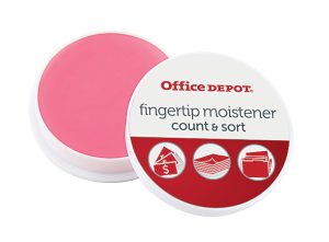 Office Depot Brand Fingertip Moisteners, 10 Grams, Pink, Pack Of 3