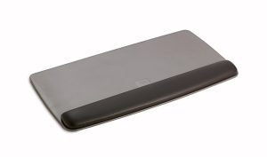 3M® Adjustable Keyboard Platform With Gel Wrist Rest, Black/Metallic Gray