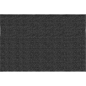 Realspace Tough Rib Floor Mat, 4' x 6', Charcoal