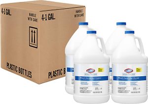 Clorox Healthcare Bleach Germicidal Cleaner Refill - Concentrate Liquid - 128 fl oz (4 quart) - 4 / Carton - White