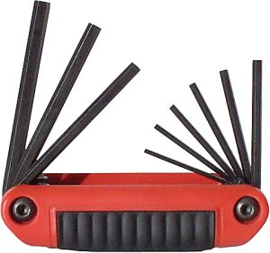 Eklind 9-Piece Ergo-Fold 4" Hex Key Set, SAE