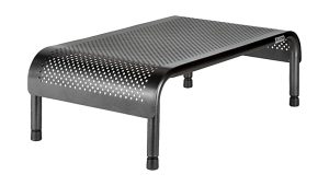 Allsop Metal Art Ergo3 Adjustable Monitor Stand, 6"H-8"H x 18"W x 10"D, Black, 31630