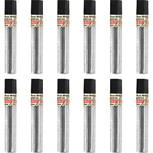 Pentel Super Hi-Polymer Leads - 0.5 mmFine Point - 2H - Black - 144 / Box