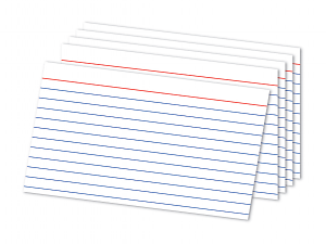 Office Depot Brand Index Cards, Ruled, 5" x 8", White, Pack Of 300