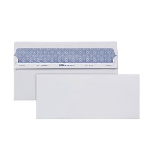 Office Depot® Brand #10 Lift & Press® Premium Security Envelopes, Self Seal, 100% Recycled, White, Box Of 500