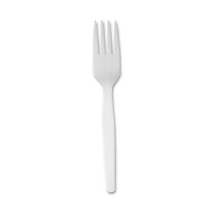 Dixie Heavy/Medium-Weight Forks, White, Pack Of 1,000