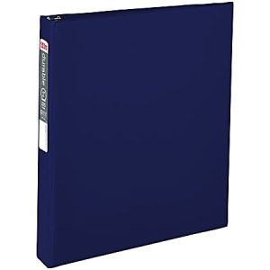 Office Depot® Brand Nonstick 3-Ring Binder, 1" Round Rings, Blue