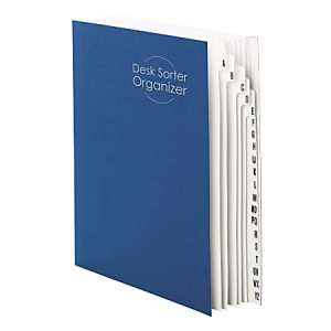 Smead Desk File/Sorter, A-Z, Letter Size, 35% Recycled, Dark Blue