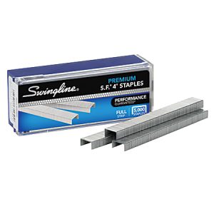 Swingline S.F. 4 Premium Staples, 1/4" Full Strip, Box Of 5,000