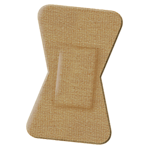 Medline Comfort Cloth Woven Fingertip Bandages, 2" x 1 1/2", Neutral, Box Of 100