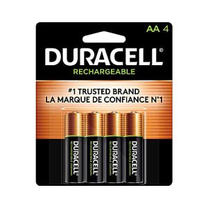 Duracell Rechargeable AA Batteries, Pack Of 4