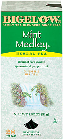 Bigelow Mint Medley Tea Bags, Box Of 28
