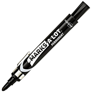Avery Marks-A-Lot Bullet-Tip Permanent Markers, Black