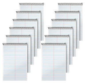 TOPS Second Nature Steno Books, 6" x 9", Gregg Ruled, 80 Sheets, White, Pack Of 12