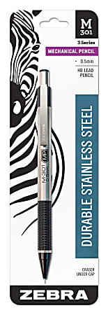 Zebra M-301 Stainless Steel Mechanical Pencil, 0.5 mm