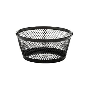 Rolodex Mesh Paper Clip Holder, Black