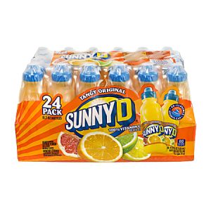 Sunny D Tangy Original, 11.3 Fl Oz, Pack Of 24 Bottles
