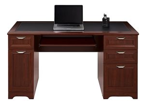 Realspace Magellan 59"W Manager's Computer Desk, Classic Cherry