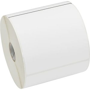 Zebra Label Paper, U82593, 4" x 4" Direct Thermal Zebra ZPerform 2000D, 1" Core