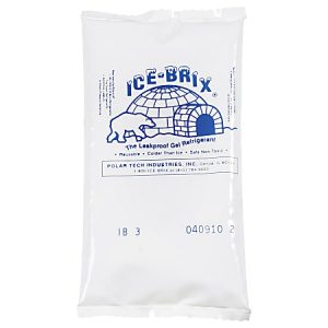 Ice-Brix Cold Packs, 5"H x 2 3/4"Wx 3/4"D, Case Of 96