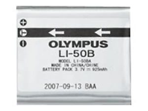 Olympus LI-50B - Battery - Li-Ion - 925 mAh - for Olympus TG-860; Stylus Tough TG-810, 860, 870; Stylus Traveller SZ-17; Tough TG-625
