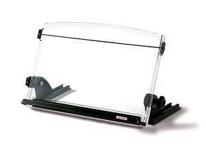 3M Desktop Document Holders, 14", Black/Clear