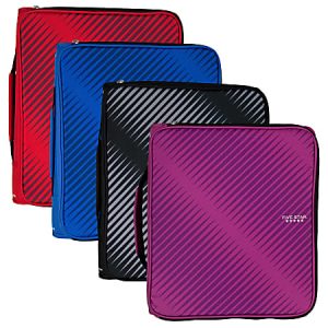 Five Star Multi-Access Zipper 3-Ring Binder, 2" Round Rings, Assorted Colors