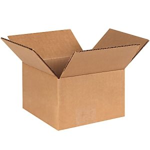 South Coast Paper Corrugated Cartons, 6" x 6" x 4", Kraft, Pack Of 25