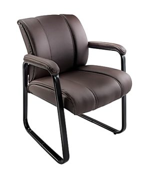 Realspace Bellanca Guest Chair, Brown/Black, BIFMA Compliant