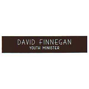 Custom Plastic Engraved Wall Sign, 2" x 10"