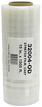 Office Depot Brand Stretch Wrap Film, 15" x 1500' Roll, Clear