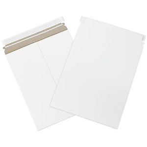 Partners Brand Self-Seal Stayflats Plus Express Pouch Mailers, 9 3/4" x 12 1/4", White, Pack Of 25