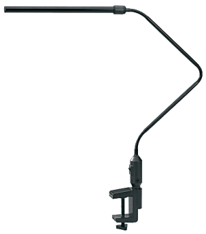 Realspace LED Gooseneck Lamp, Adjustable, 22-1/2"H, Black