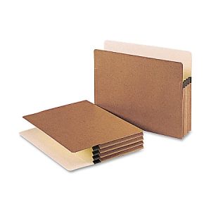 Smead Redrope File Pockets, Letter Size, 3 1/2" Expansion, 30% Recycled, Redrope, Box Of 50