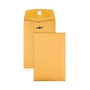 Office Depot Brand 6-1/2" x 9-1/2" Manila Envelopes, Clasp Closure, Brown Kraft, Box Of 100