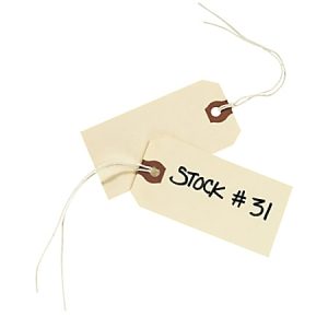 Avery Manila "G" Shipping Tags - 3.75" Length x 1.87" Width - Rectangular - String Fastener - 1000 / Box - Manila