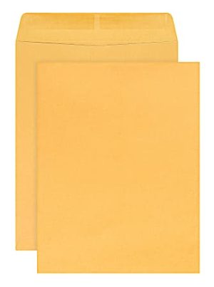 Office Depot Brand 10" x 13" Manila Catalog Envelopes, Gummed Seal, Brown Kraft, Box Of 250
