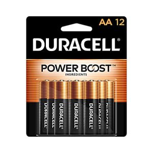 Duracell Coppertop AA Alkaline Batteries, Pack Of 12