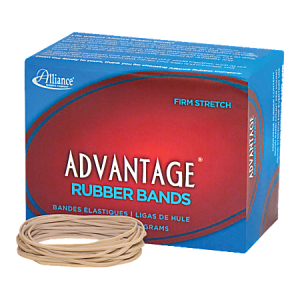 Alliance Advantage Rubber Bands, Size 19, 3 1/2" x 1/16", Natural, 1/4-Lb Box