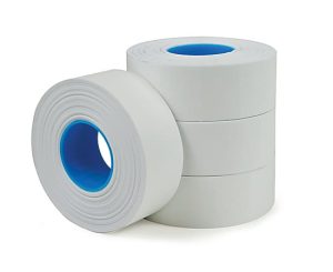 Office Depot Brand 1-Line Price-Marking Labels, White, 1,200 Labels Per Roll, Pack Of 4 Rolls