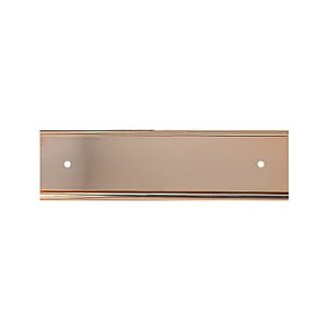 Slide-In Metal Wall Mount Office Sign Holder, Black, Gold or Silver, 2" x 8"