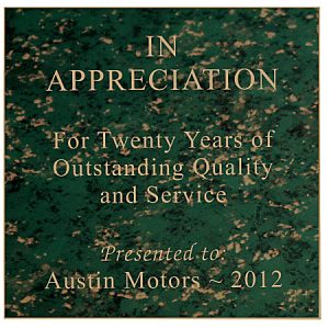 Custom Plastic Engraved Wall Sign, 12" x 12"