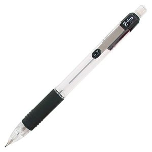 Zebra Z-Grip Mechanical Pencils, 0.7 mm, #2 Medium Lead, Clear Barrel, Pack Of 24