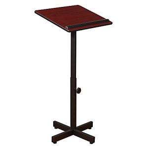 Oklahoma Sound Portable Presentation Lectern Stand, Mahogany