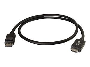 C2G 3ft DisplayPort to HDMI Cable - DP to HDMI Adapter Cable - M/M - DisplayPort cable - DisplayPort (M) to HDMI (M) - 3 ft - black