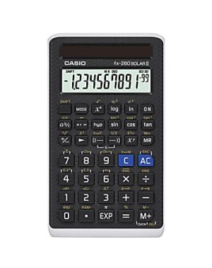 Casio Handheld Scientific Calculator, Black, FX260SOLARII