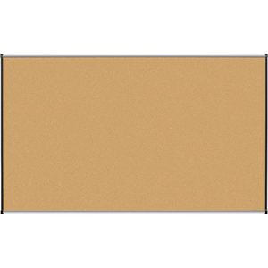 Lorell® Cork Board, 72" x 48", Aluminum Frame With Silver/Black Finish