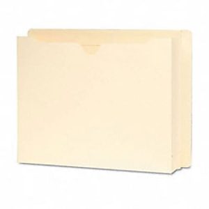 Smead End-Tab Expansion File Jackets, Letter Size, 2" Expansion, Manila, Box Of 25